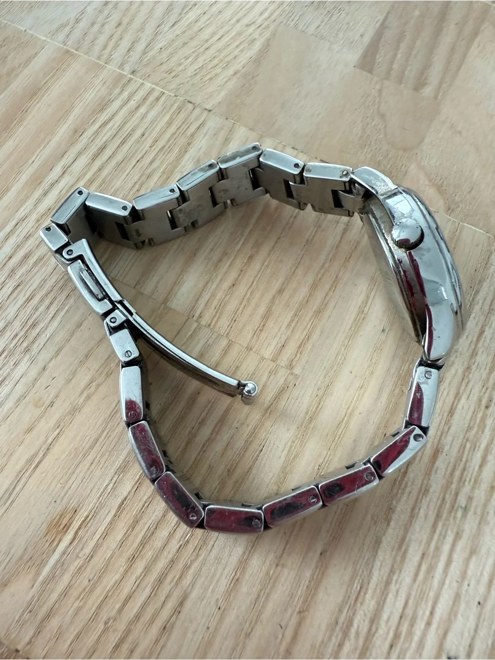 Timex ladies silver tone watch NEW BATTERY